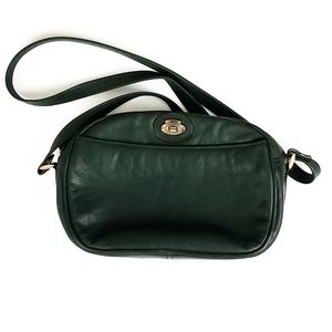 Etienne Aigner Green Leather Crossbody Bag
